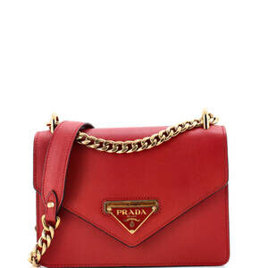 Prada Envelope Flap Chain Shoulder Bag #237163P16B